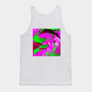 Cheerful bright green on pink Tank Top